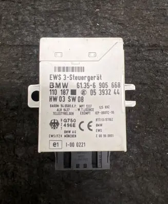 BMW 5 E39 Immobilizer control unit/module 61356905668 05393244 110187