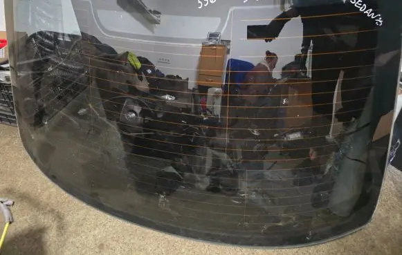 BMW 3 E46 Rear windscreen/windshield window 51318196164