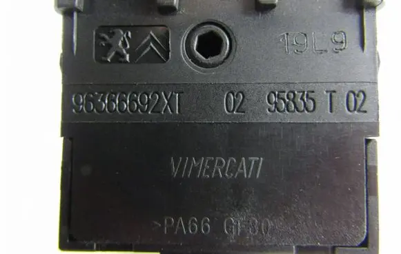 Peugeot 3008 I Headlight level height control switch 96366692XT
