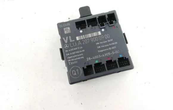 Mercedes-Benz E C207 W207 Door control unit/module A2079000900 A2079020400 A2128203726