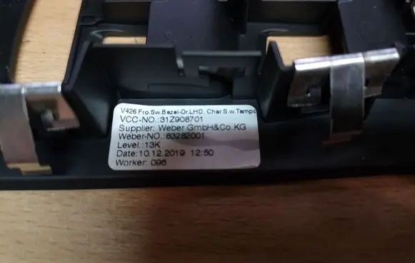 Volvo V60 Electric window control switch 31446247