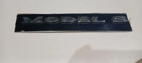 Tesla Model S Rear loading door model letters 