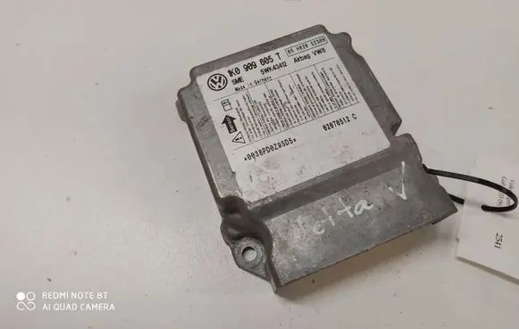 Volkswagen Golf V Airbag control unit/module 1K0909605T 5WK43412