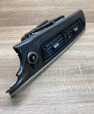 BMW 5 F10 F11 Dash center air vent grill 16828110 07737Z01 CARBONTRIM