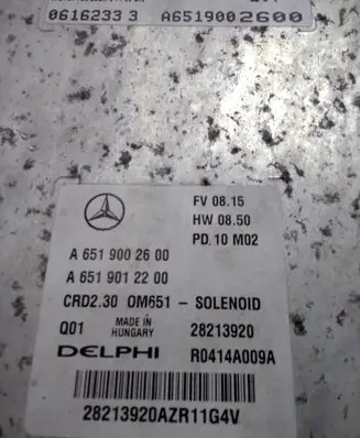 Mercedes-Benz Sprinter W906 Engine control unit/module A6519002600 A6519012200