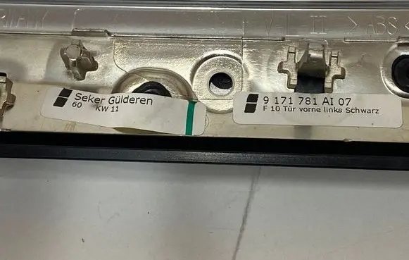 BMW 5 F10 F11 Front door trim bar 9171781