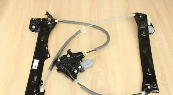 Front door window regulator with motor