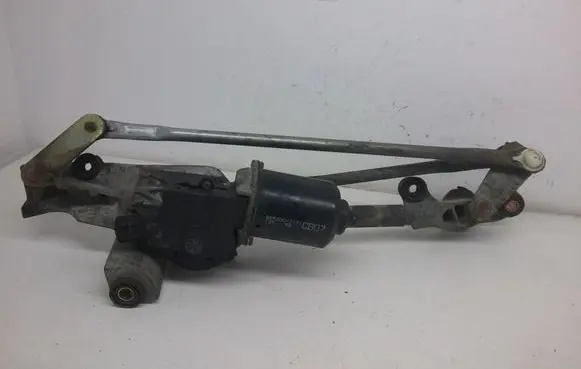 Front wiper linkage and motor