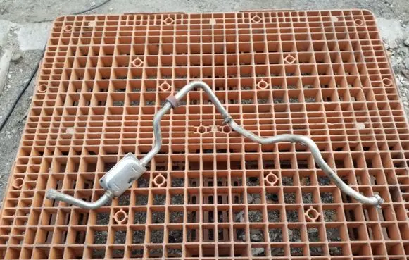 Volkswagen Touareg I Webasto auxiliary heater silencer 7L0819084B