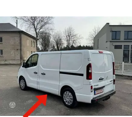 Opel Vivaro Sliding door trim (molding) 768556674R 828212211R 768555976R