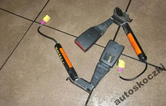 Opel Vectra C Seat belt trim PASYBEZPIECZESTWA