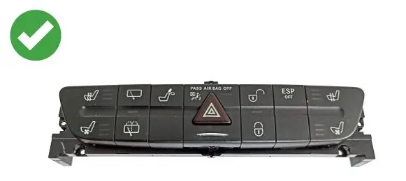 Mercedes-Benz E W211 Hazard light switch 2118218058 7636152 03752380