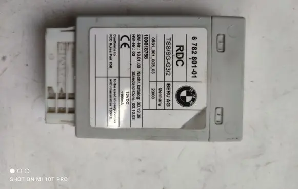 BMW 3 E92 E93 Tire pressure control unit 6782801 100018758