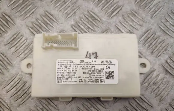 Mercedes-Benz GLE (W166 - C292) Keyless (KESSY) go control unit/module A2129009729