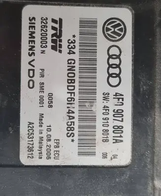 Audi A6 S6 C6 4F Brake system control unit/module 4F0907801A 32620003N 4F0910801B