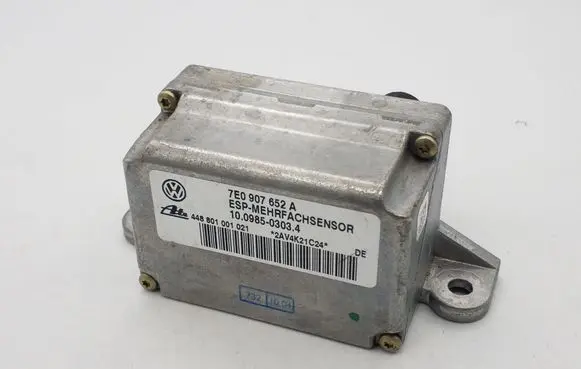 Volkswagen Touareg I ESP acceleration yaw rate sensor 7E0907652A 10098503034