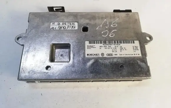 Audi A6 S6 C6 4F Bluetooth control unit module 4E0035729
