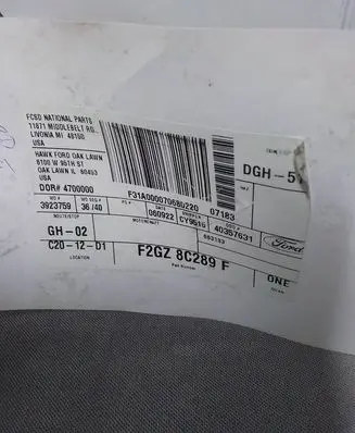 Ford Edge II Coolant pipe/hose F2GZ8C289F 40357631