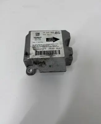 Opel Zafira A Airbag control unit/module 09229303 BGS0866127 8R0866127
