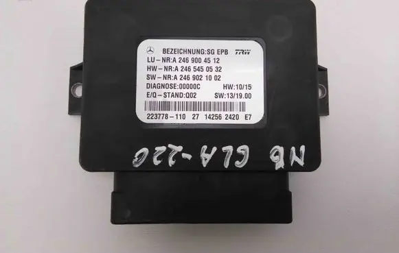 Mercedes-Benz GLA W156 Other devices A2465450532 A2469004512