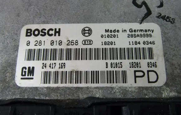 Opel Zafira A Engine control unit/module 0281010268