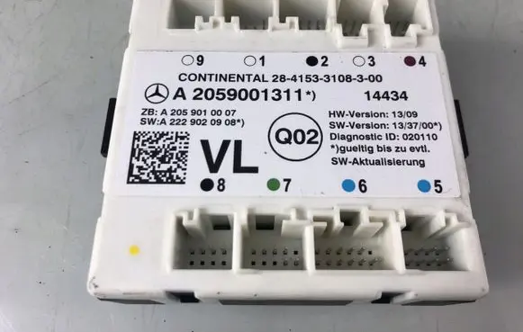 Mercedes-Benz C W205 Door control unit/module A2059001311