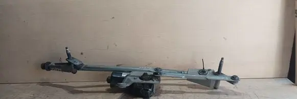 Front wiper linkage and motor