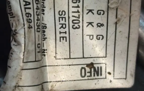 BMW 5 F10 F11 Negative earth cable (battery) EAL694 611703