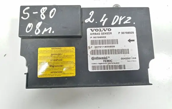 Volvo S80 Airbag control unit/module P30798509 00403611A9 30798509