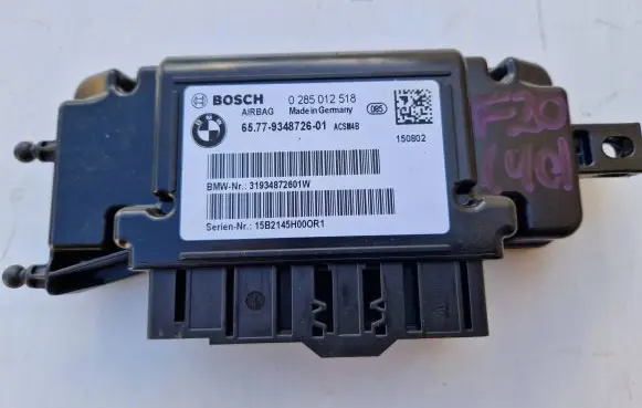 BMW 1 F20 F21 Airbag control unit/module 9348726 0285012518