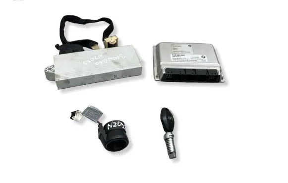 BMW 5 E60 E61 Engine ECU kit and lock set 7533651 DMEMS450 5WK93016
