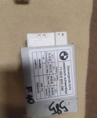 BMW 5 F10 F11 Tow bar trailer control unit/module 6855286 00004103 506715