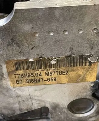 BMW 5 E60 E61 Engine head 7781195 316047059