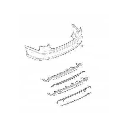 Mercedes-Benz C W205 Rear bumper