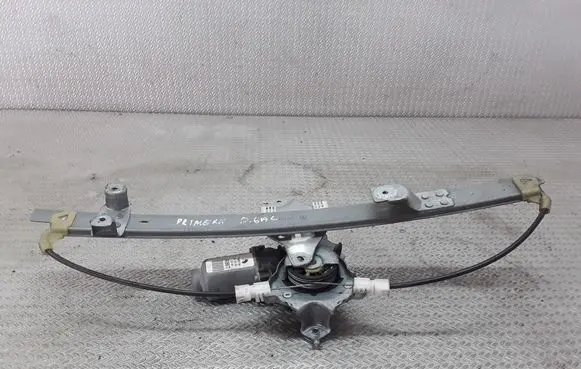 Rear door window regulator with motor