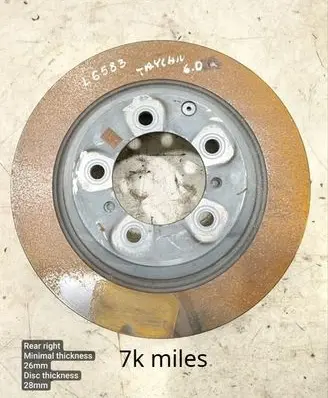 Porsche Taycan 9J1 Rear brake disc 9Y0615601B