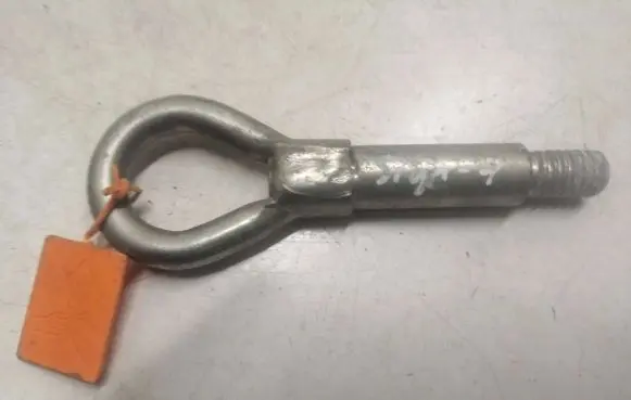Towing hook eye