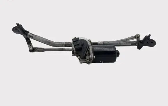Front wiper linkage and motor