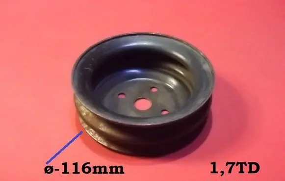 Opel Vectra B Water pump pulley 17TDISUZU