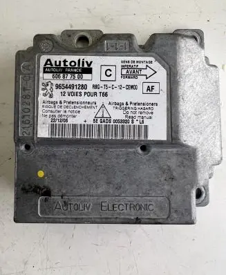 Peugeot 307 CC Airbag control unit/module 9654491280 606877500