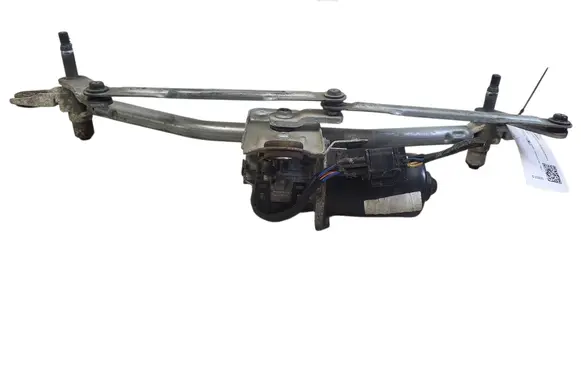Front wiper linkage and motor