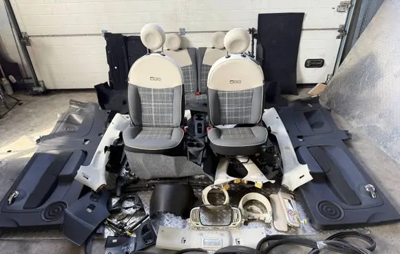 Fiat 500 Seat and door cards trim set 