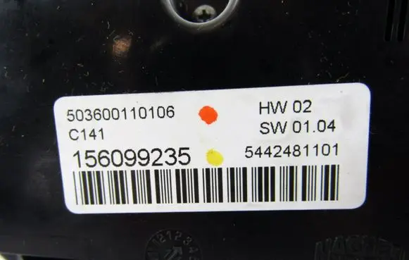 Alfa Romeo Giulietta Climate control unit 156099235