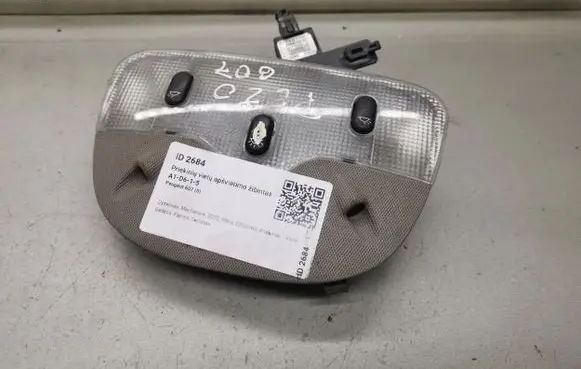 Peugeot 607 Front seat light 9633076380