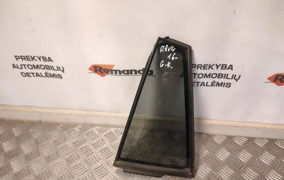 Rear vent window glass