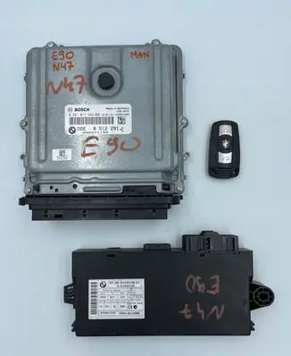 BMW 3 E90 E91 Engine ECU kit and lock set 8512291 0281017446