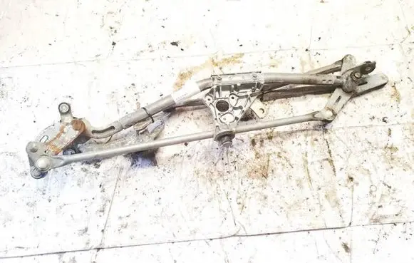Front wiper linkage and motor