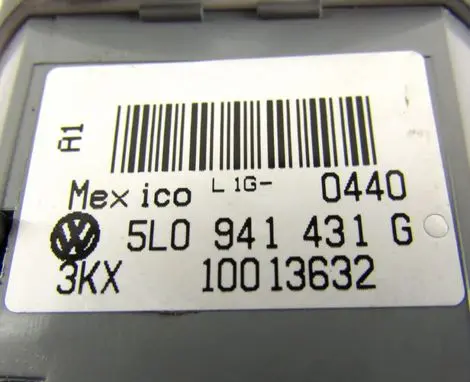 Skoda Yeti (5L) Light switch 5L0941431G