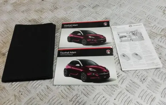 Opel Adam Owners service history hand book 