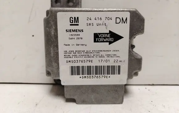 Opel Zafira A Airbag control unit/module 5WK42978 DMS0376579E 24416704